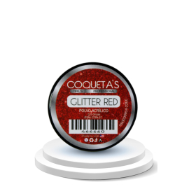 Acrilico Color Glitter Red 0.5oz