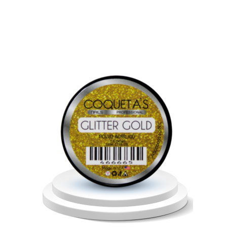 Acrilico Color Glitter Gold 0.5oz
